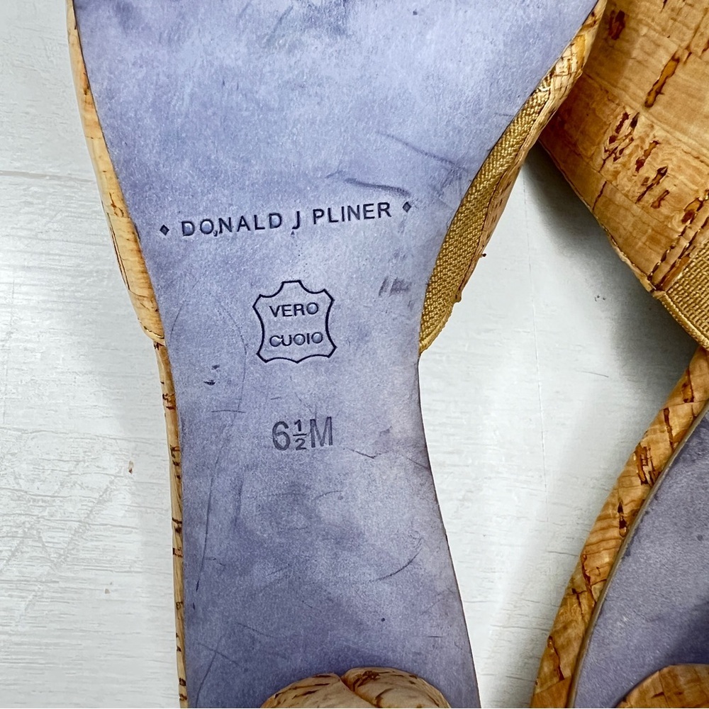 Donald Pliner Feigel Cork Mule Heels - Picture 8 of 11